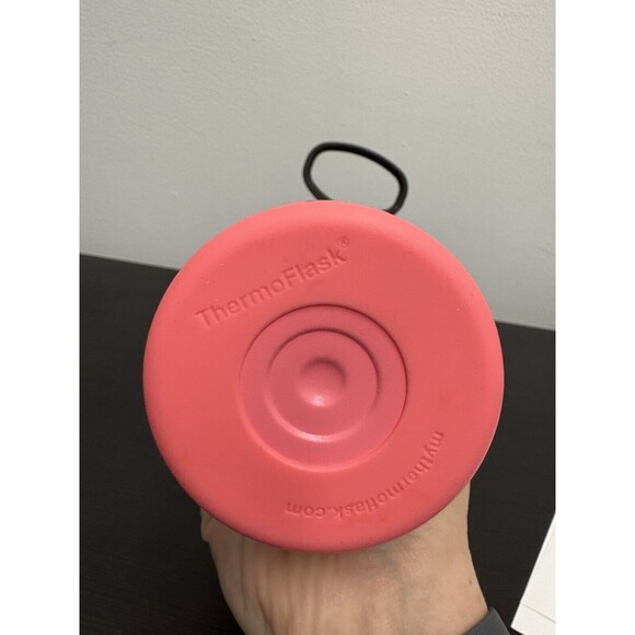 Thermoflask Bottle with Flip Up Straw Lid 24oz 700ml Pink Color NO STRAW - Picture 5 of 5